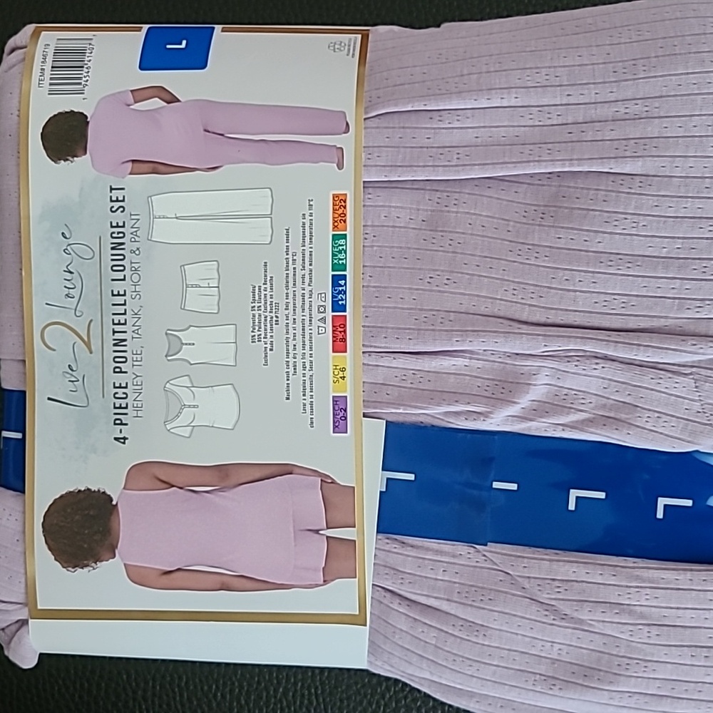 Women's 4-Piece Lilac Lounge Set - Picture 7 of 10